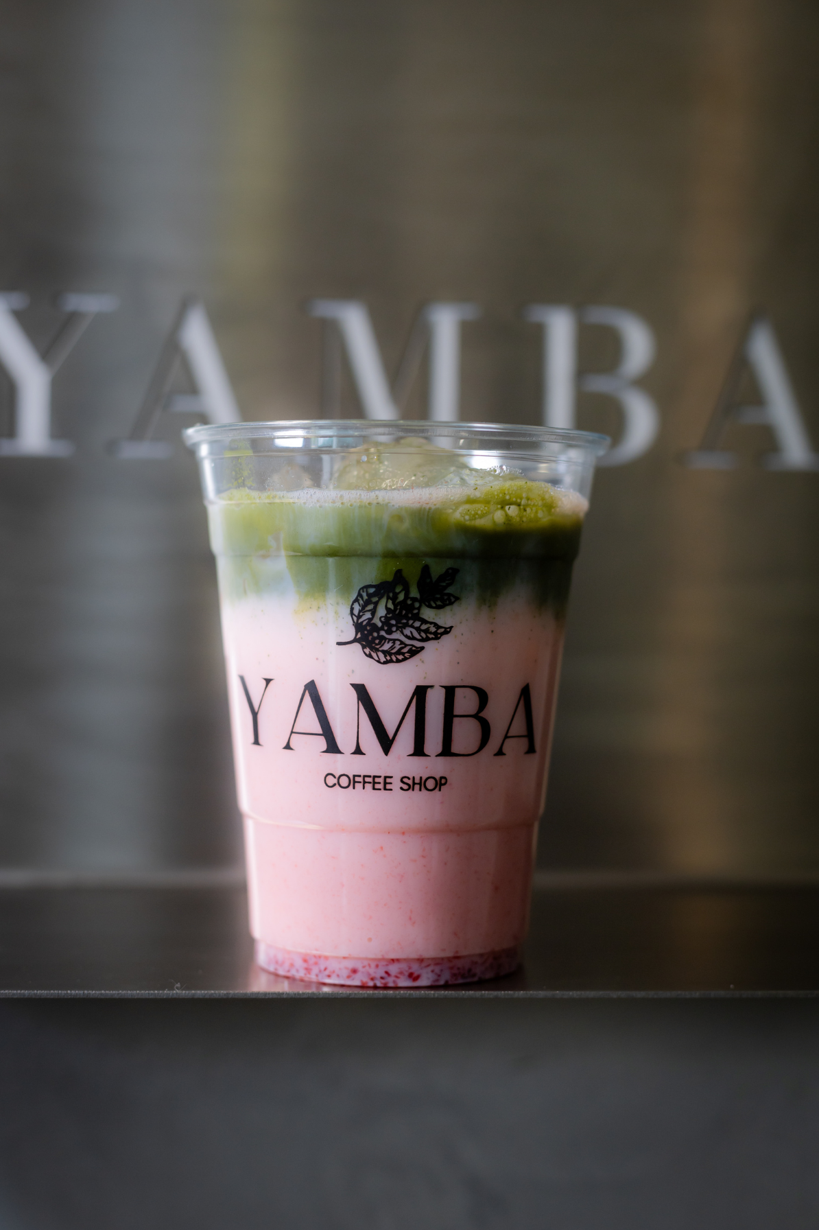 Ice Matcha Latte Frutilla